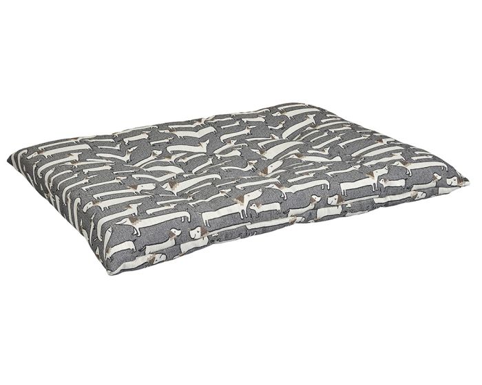 Tufted Cushion Dashing Dogs