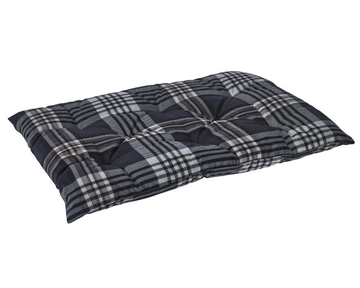 Tufted Cushion Greystone Tartan