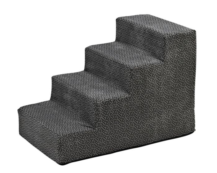 Designer Pet Steps (4 Step) - Pewter Bones