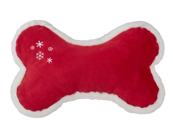 Bone Pillow - Crimson Holiday