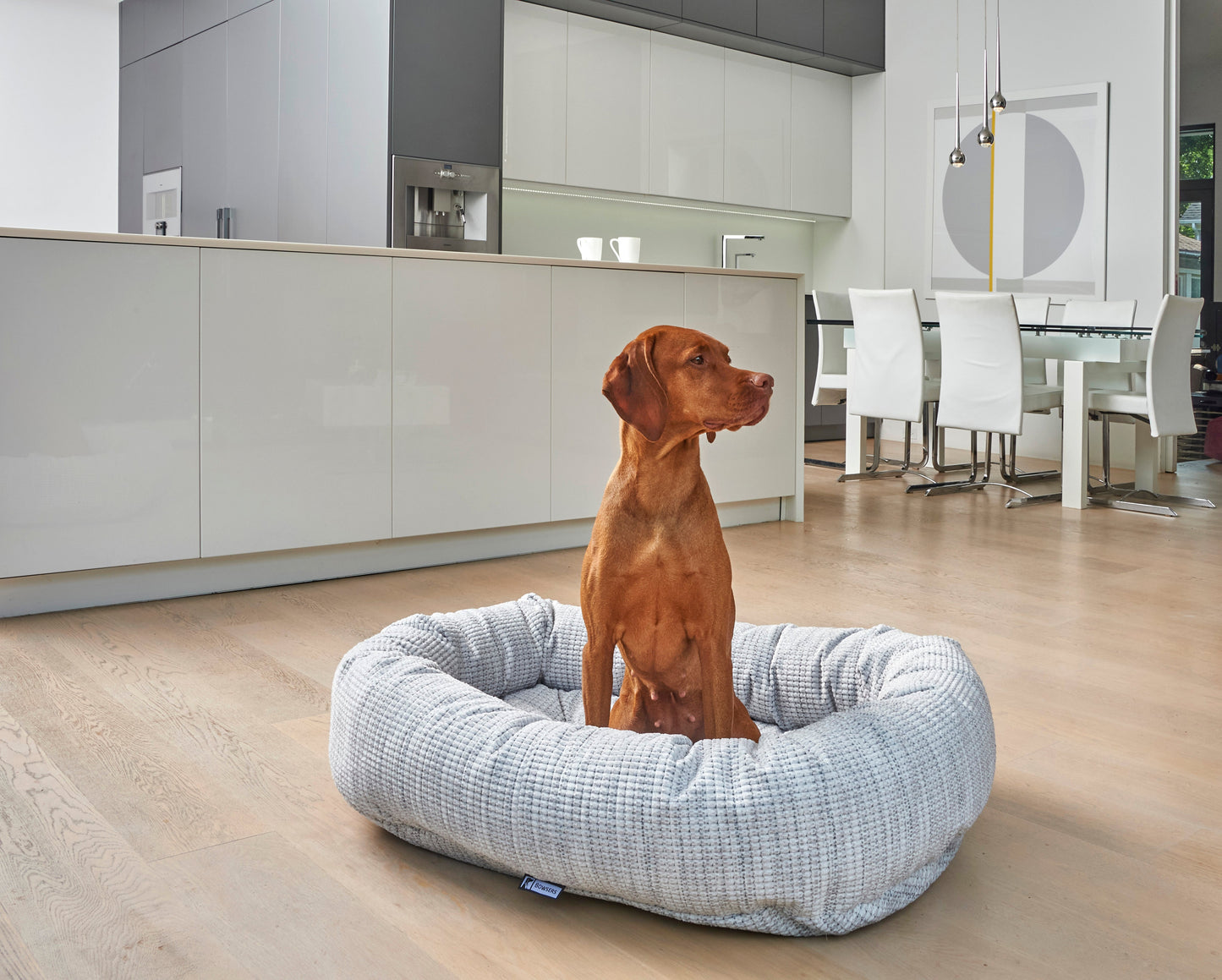 Donut Bed Grey Sheepskin