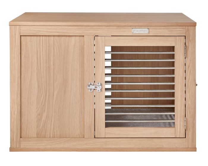 Moderno Dog Crate White Oak