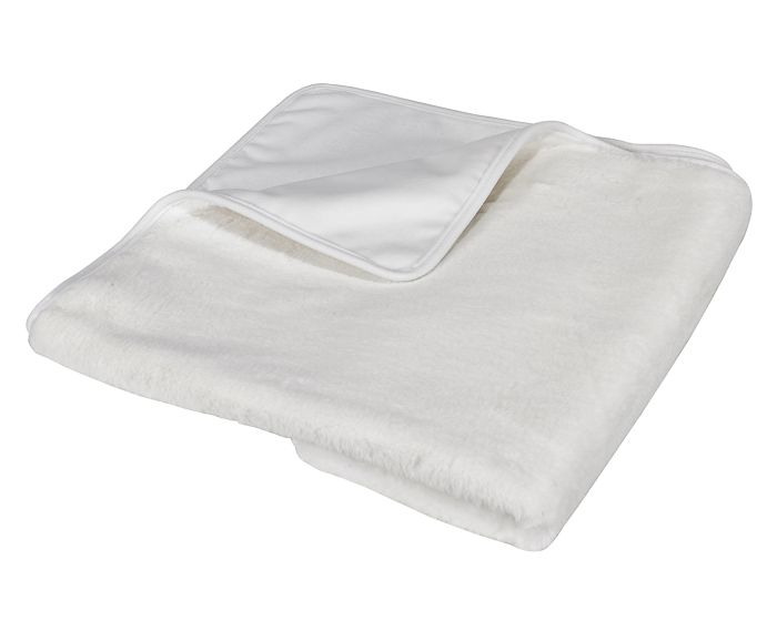 Plush Throw Blanket 48"x53" - Winter White